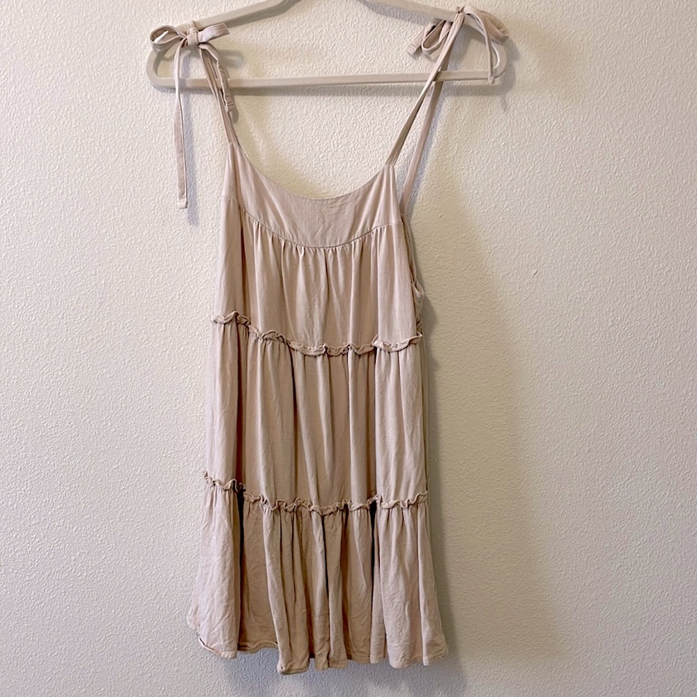 Casual neutral summer dress